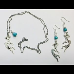 COPY - Kokopelli Southwestern Turquoise Jewelry Set